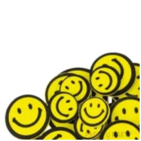 naklejki piankowe emotki usmiechy zolty brewis 54 szt