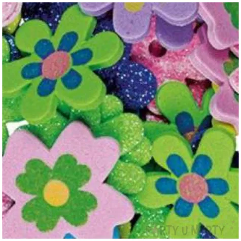 naklejki piankowe kwiatki titanum 48 szt