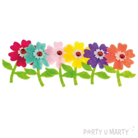 naklejki piankowe kwiaty mix brewis 6 szt