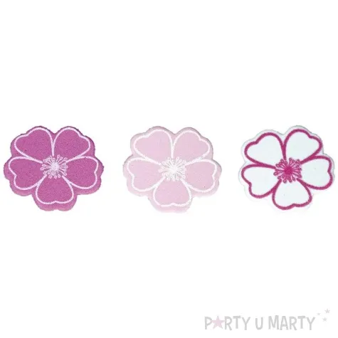 naklejki piankowe kwiaty z akcentem rozowy titanum 70 szt