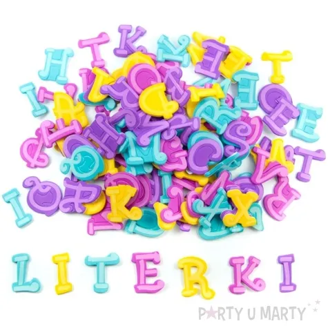 naklejki piankowe litery alfabet mix brewis 112 szt
