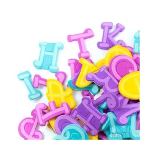 naklejki piankowe litery alfabet mix brewis 112 szt