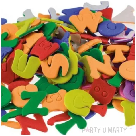 naklejki piankowe litery i cyfry mix brewis 170 szt