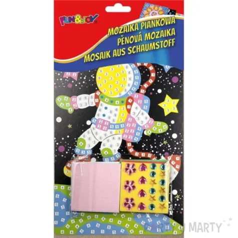 naklejki piankowe mozaika kosmonauta fun joy