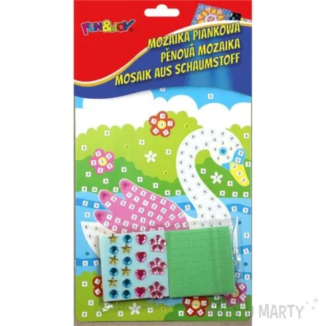 naklejki piankowe mozaika labedz fun joy