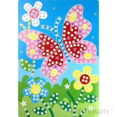 naklejki piankowe mozaika motylek fun joy