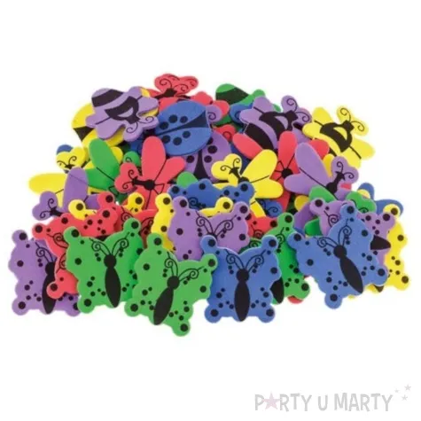 naklejki piankowe owady motyle i biedronki mix brewis 50 szt