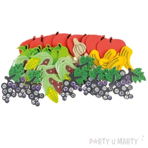 naklejki piankowe owoce i warzywa mix brewis 51 szt