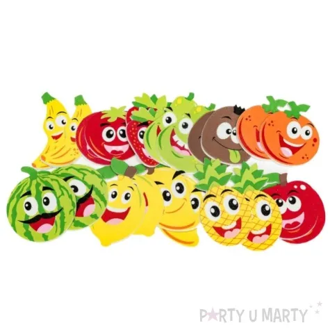 naklejki piankowe owoce mix brewis 22 szt