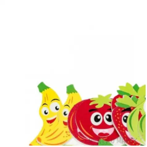 naklejki piankowe owoce mix brewis 22 szt