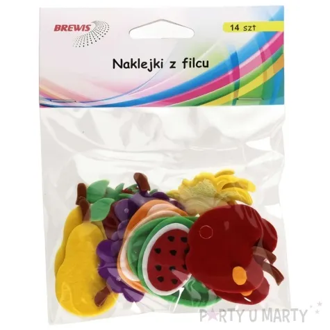 naklejki piankowe owoce mix brewis 6 szt