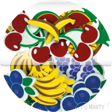 naklejki piankowe owoce titanum 40 szt