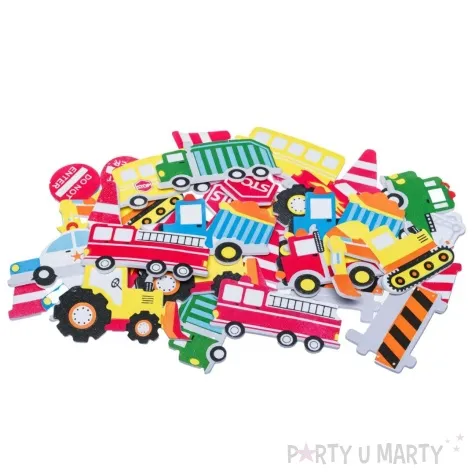 naklejki piankowe pojazdy drogowe znaki mix brewis 36 szt