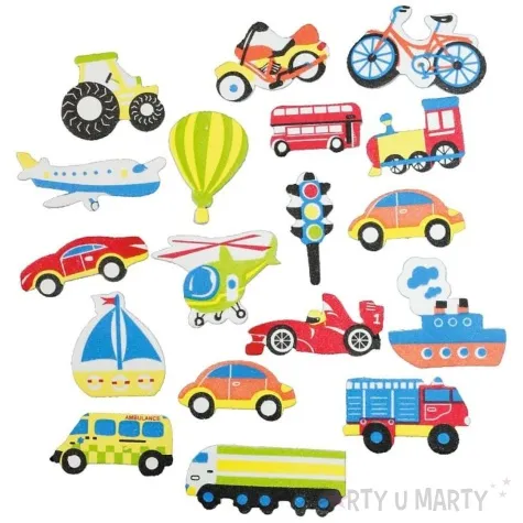 naklejki piankowe pojazdy titanum 50 szt