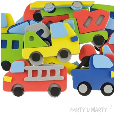 naklejki piankowe samochody mix brewis 16 szt