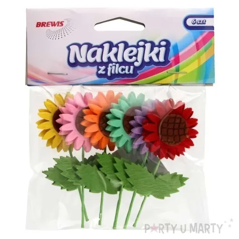naklejki piankowe sloneczniki mix brewis 6 szt