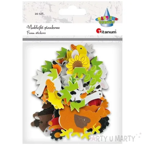 naklejki piankowe wiejskie zwierzeta titanum 20 szt