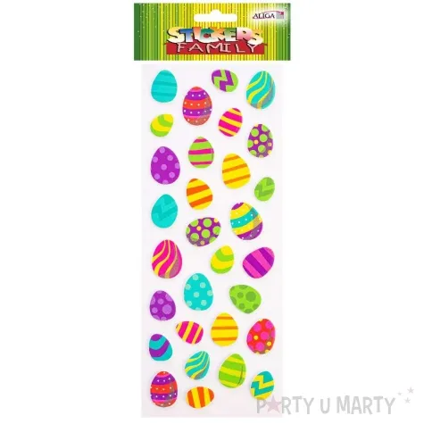naklejki piankowe wielkanoc pisanki aliga 30 szt