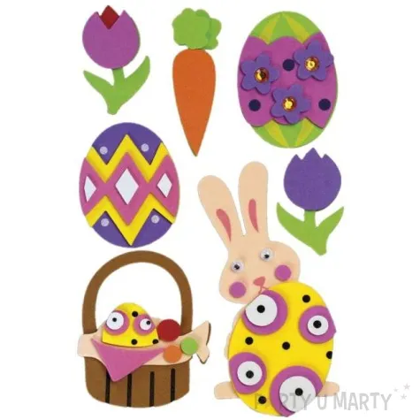 naklejki piankowe wielkanocne 3d titanum