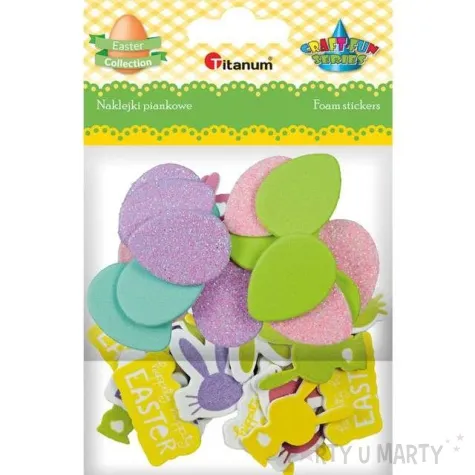 naklejki piankowe wielkanocne atrybuty titanum