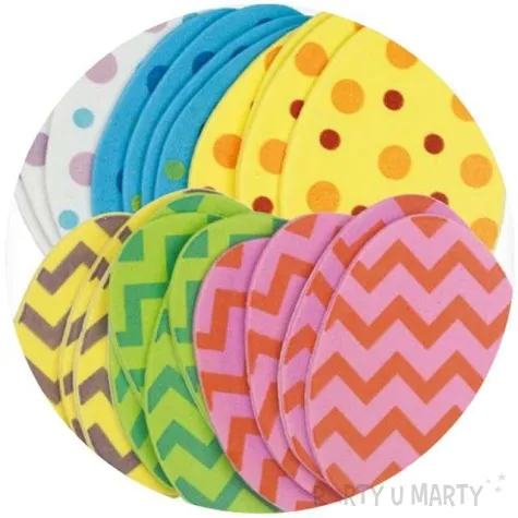 naklejki piankowe wielkanocne jajka titanum 24 szt