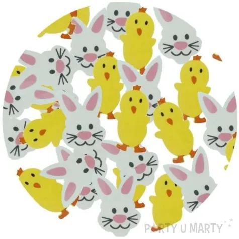 naklejki piankowe wielkanocne kurki i zajace brewis 24 szt