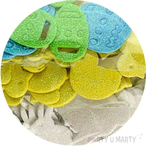 naklejki piankowe wielkanocne pisanki kroliki i kurczaki brewis 56szt