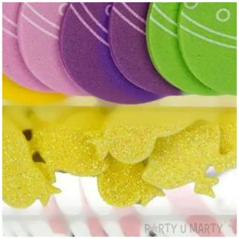 naklejki piankowe wielkanocne symbole titanum 46 szt