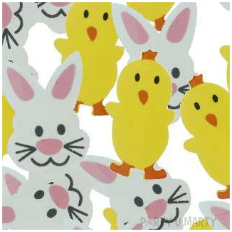 naklejki piankowe wielkanocne zwierzeta titanum 24 szt