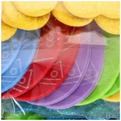 naklejki piankowe wielkanocny brokatowy mix brewis 56 szt