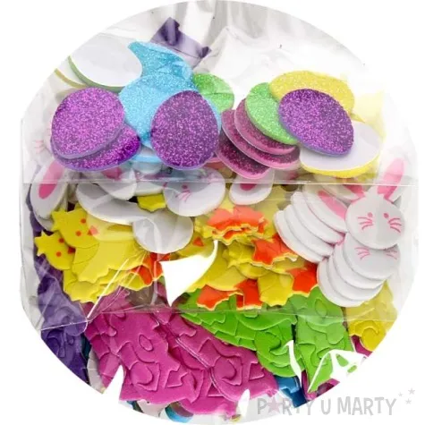 naklejki piankowe wielkanocny mix brewis 92 szt