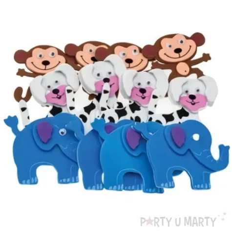 naklejki piankowe zwierzeta mix brewis 12 szt