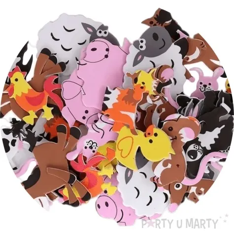 naklejki piankowe zwierzeta na wsi 2 mix titanum 96 szt