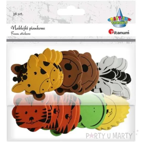naklejki piankowe zwierzeta na wsi mix titanum 38 szt