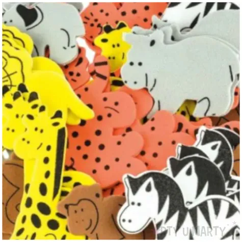 naklejki piankowe zwierzeta safari mix brewis 50 szt