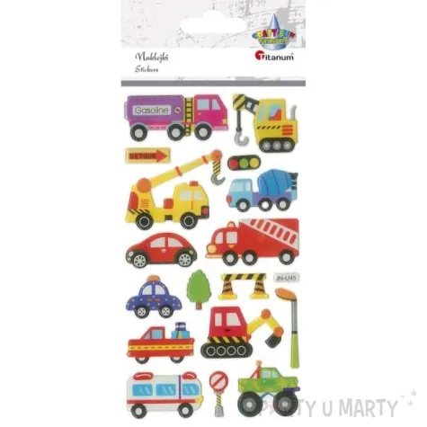 naklejki pojazdy uzytkowe wypukle mix titanum 17 szt