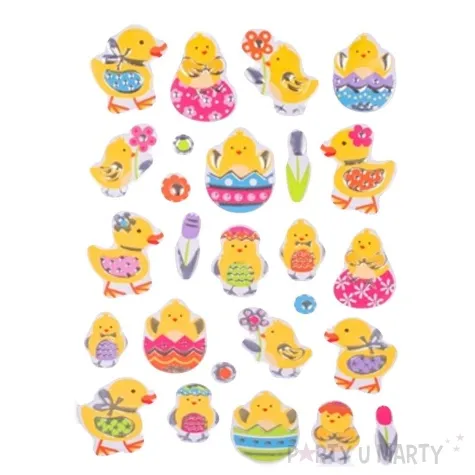 naklejki posrebrzane kurczaki arpex