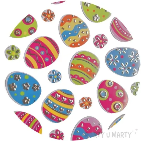 naklejki posrebrzane pisanki arpex