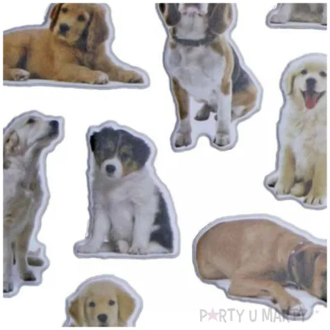 naklejki psy rasowe mix titanum 13 szt