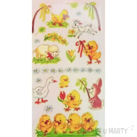 naklejki samoprzylepne wielkanocne kurczaczki brewis 23 szt
