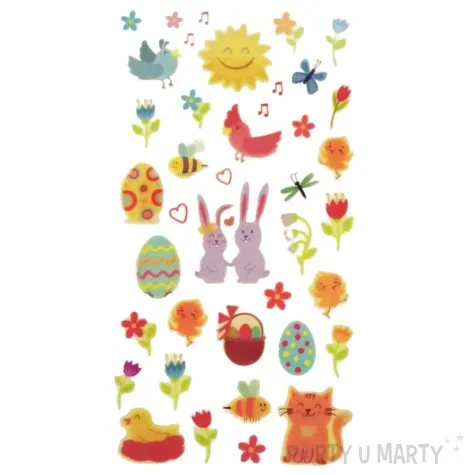 naklejki samoprzylepne wiosenne ozdoby brewis 32 szt