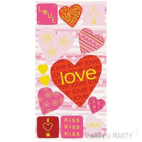 naklejki serca love 2 mix titanum