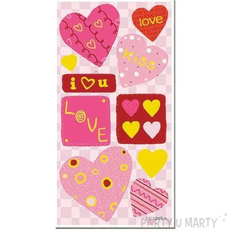 naklejki serca love 3 mix titanum