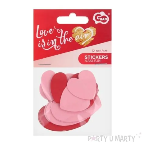 naklejki serca mix papierowe godan