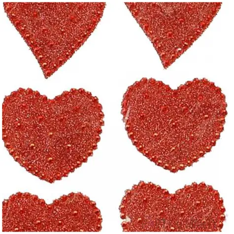 naklejki serduszka z krysztalkami mix titanum