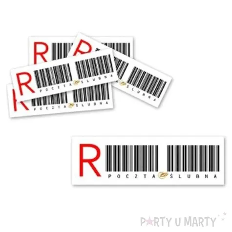 naklejki slubne polecony 20 szt