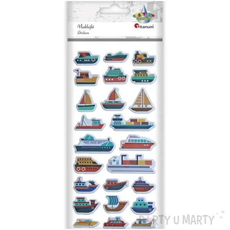naklejki statki i kontenerowce mix titanum 24 szt