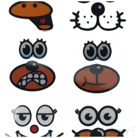 naklejki tatuaze na jajka zwierzatka arpex