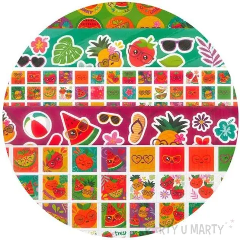 naklejki wesole owoce titanum 300 szt