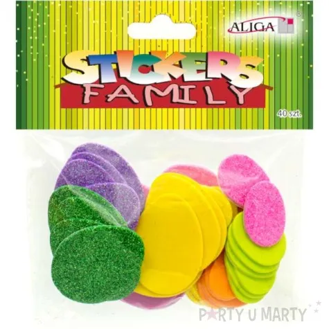 naklejki wielkanoc jajka aliga 40 szt